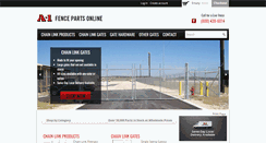 Desktop Screenshot of a1fenceparts.com